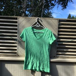 Mint green vintage v neck tee shirt